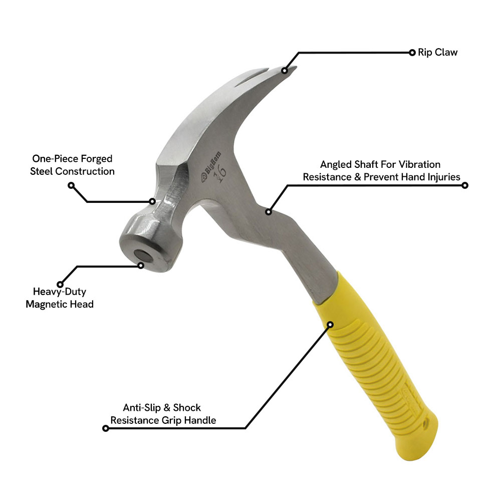 16 Oz Magnetic Cap Nail Roofing Hammer