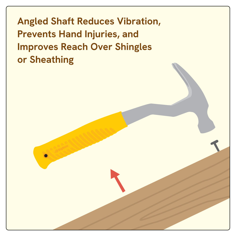 16 Oz Magnetic Cap Nail Roofing Hammer