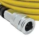 1/4" 50 ft Yellow Hybrid Polymer Hose With 3/8" Automotive Coupler & Plug