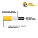 3/8" 50 ft Yellow Hybrid Polymer Hose With 3/8" Automotive Coupler & Plug