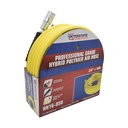 3/8" 50 ft Yellow Hybrid Polymer Hose With 3/8" Automotive Coupler & Plug