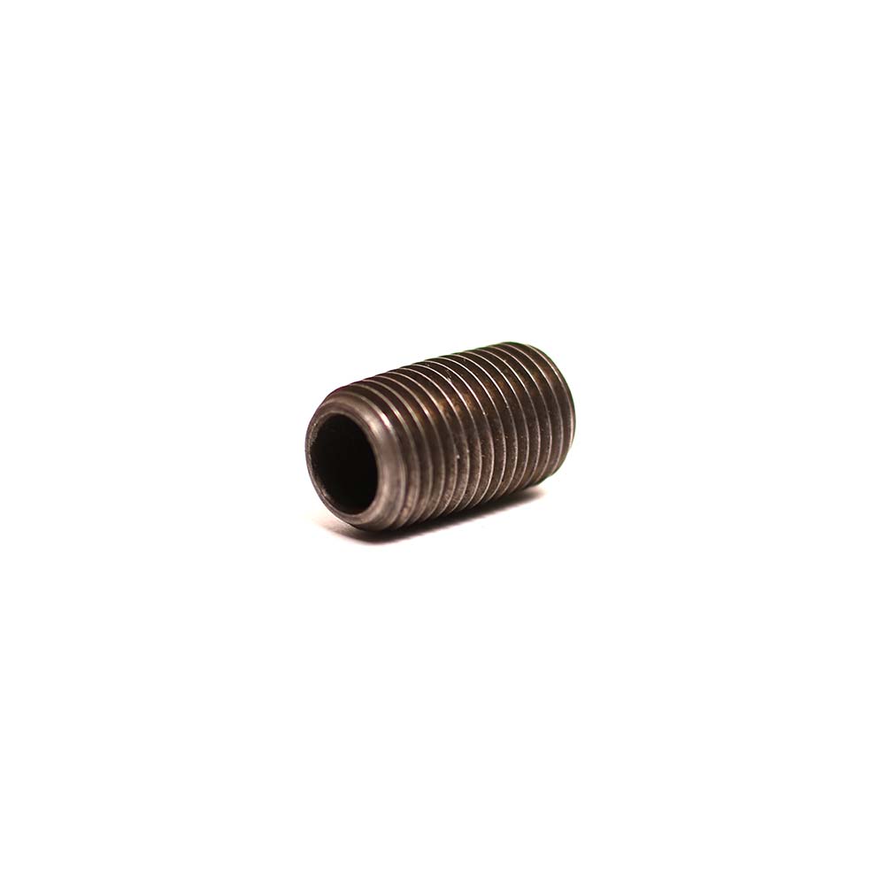 1/4" X Close Black Steel Nipple - W02