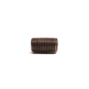 1/4" X Close Black Steel Nipple - W03