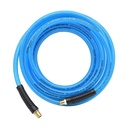 5/16" 25 ft Light Blue Polyurethane Hose (1/4" NPT) Solid Fitting