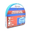 5/16" 25 ft Light Blue Polyurethane Hose (1/4" NPT) Solid Fitting