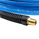5/16" 50 ft Light Blue Polyurethane Hose (1/4" NPT) Solid Fitting