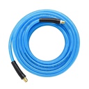 5/16" 50 ft Light Blue Polyurethane Hose (1/4" NPT) Solid Fitting