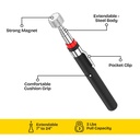 5/8 Inch Dia Magnetic 24 inch Telescopic Pick Up Tool , 2.5 Lbs Wt Capacity