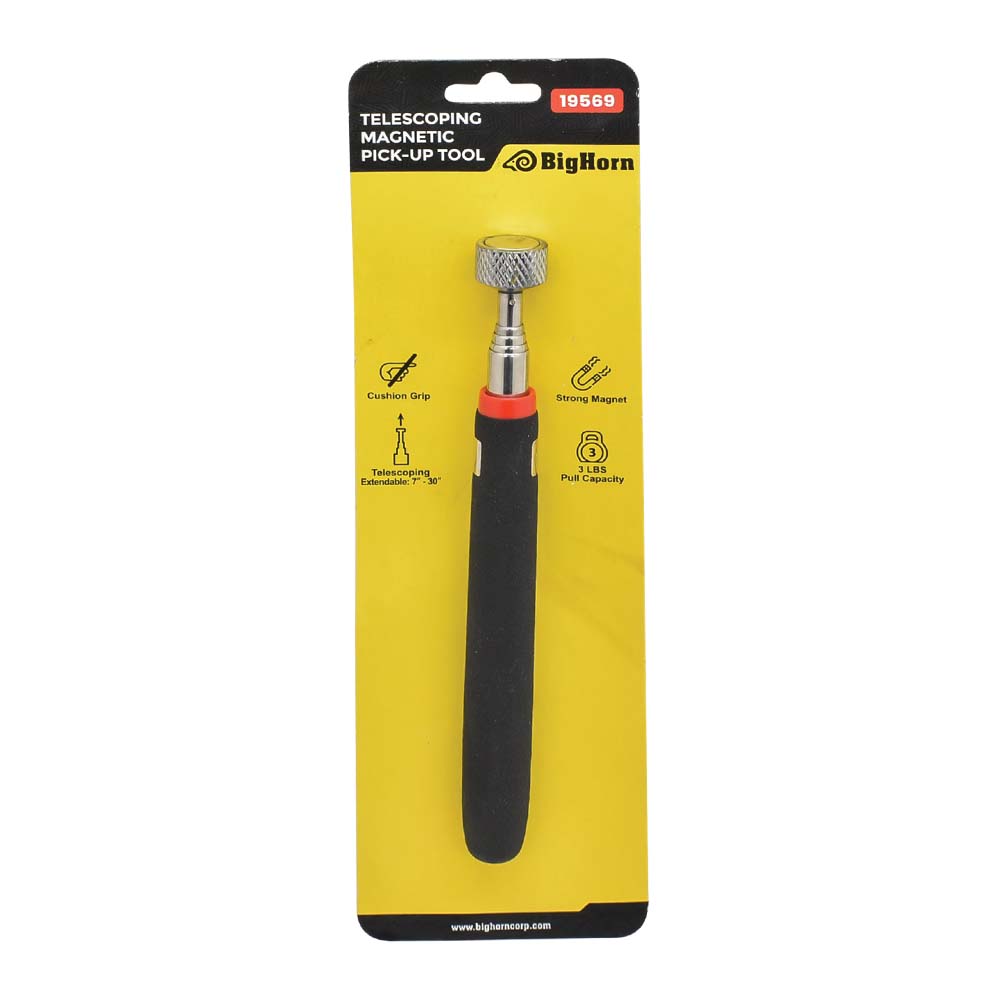 5/8 Inch Dia Magnetic 24 inch Telescopic Pick Up Tool , 2.5 Lbs Wt Capacity