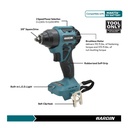 18V Cordless - Brushless 3/8 Inch Impact Wrench - TOOL ONLY