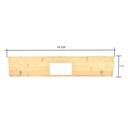4" Hinge Template, Single Pocket, 1/4" Radius Corner