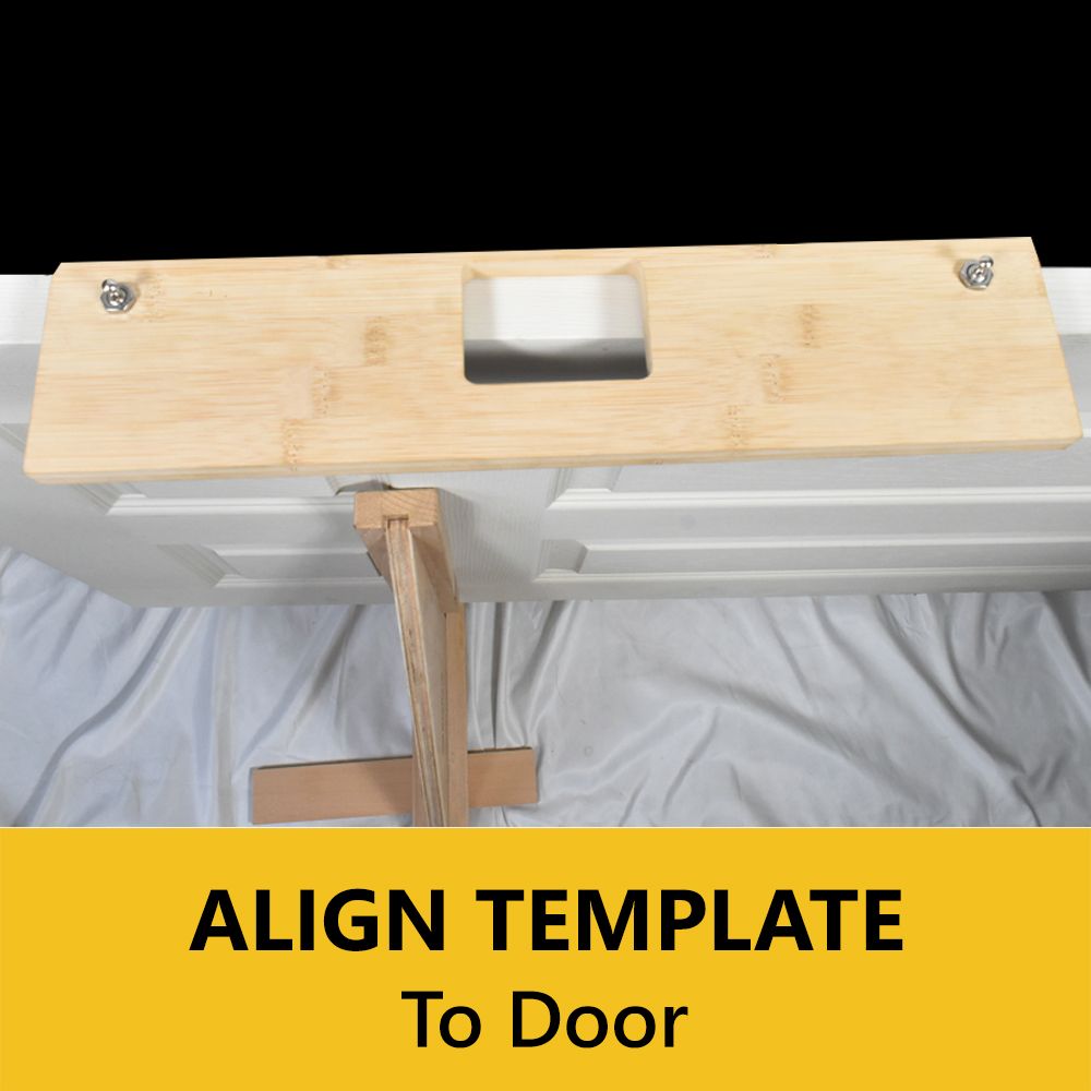 4" Hinge Template, Single Pocket, 1/4" Radius Corner