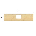 3" Hinge Template, Single Pocket, 1/4" Radius Corner
