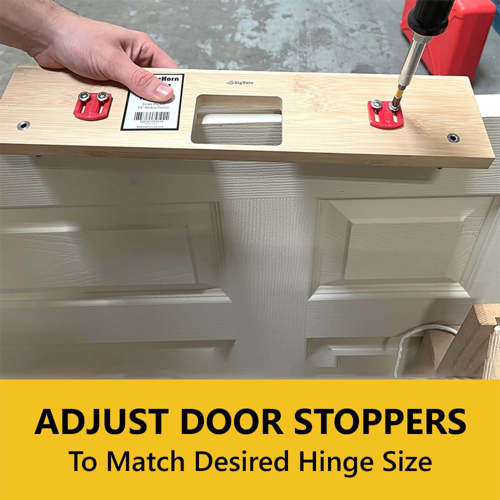 3" Hinge Template, Single Pocket, 1/4" Radius Corner
