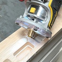 3" Hinge Template, Single Pocket, 1/4" Radius Corner