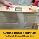 3-1/2" Hinge Template, Single Pocket, 5/8" Radius Corner