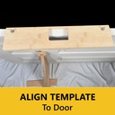 3-1/2" Hinge Template, Single Pocket, 5/8" Radius Corner