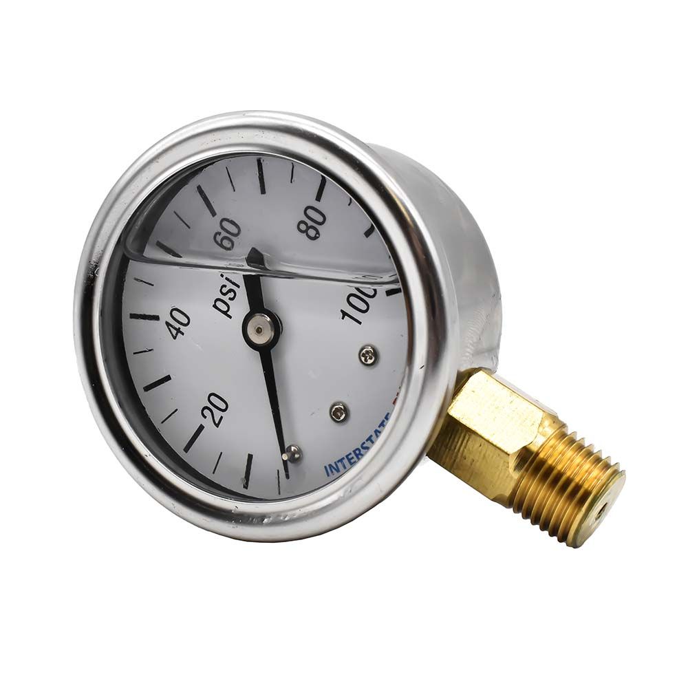 Oil Filled Pressure Gauge 2", 1/4" NPT Bottom Mount- 100 psi (4402328)