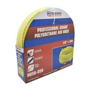 3/8" x 50 ft Rhino PolyFlex Yellow Polyurethane Hose WP 200 PSI (1/4" NPT) Solid Fitting