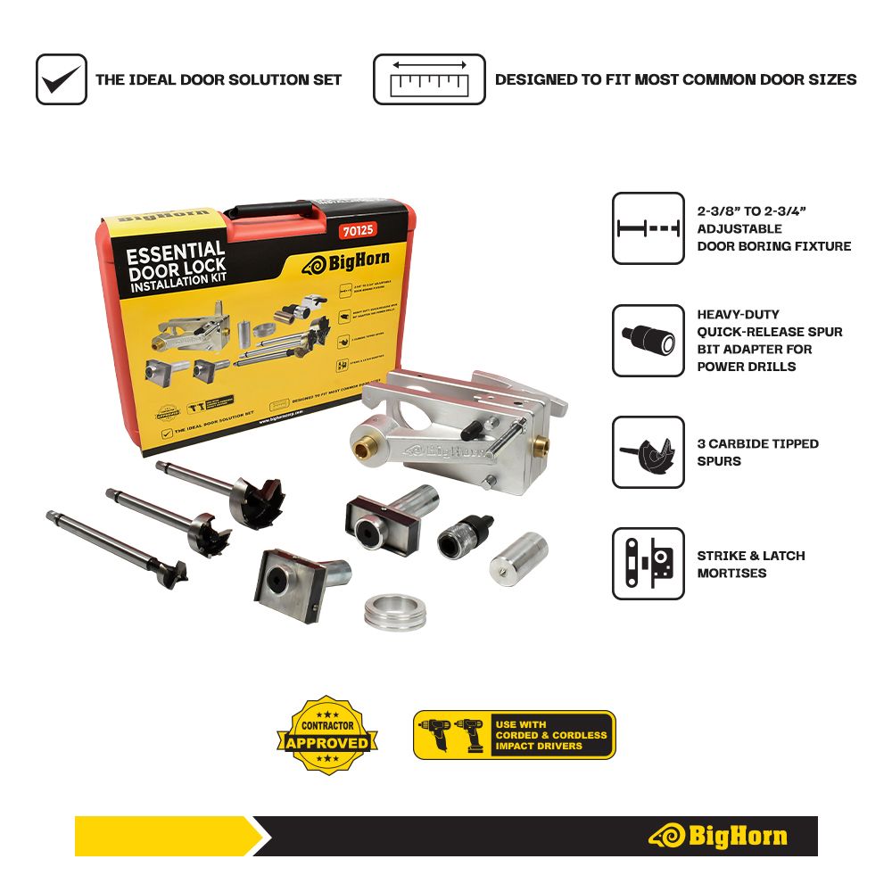 Door Lock Installation Kit Jr. 