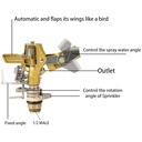 11211 1/2" Metal Impact Sprinkler on Spike