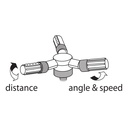 14237 3-Arm Adjustable Plastic Revolving Sprinkler 