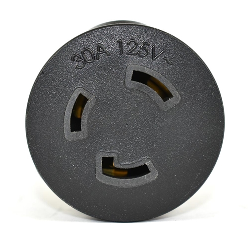NEMA 5-15 Male Plug to L5-30 Connector - Block Plug Adapter - W02
