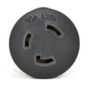 NEMA 5-15 Male Plug to L5-30 Connector - Block Plug Adapter - W02