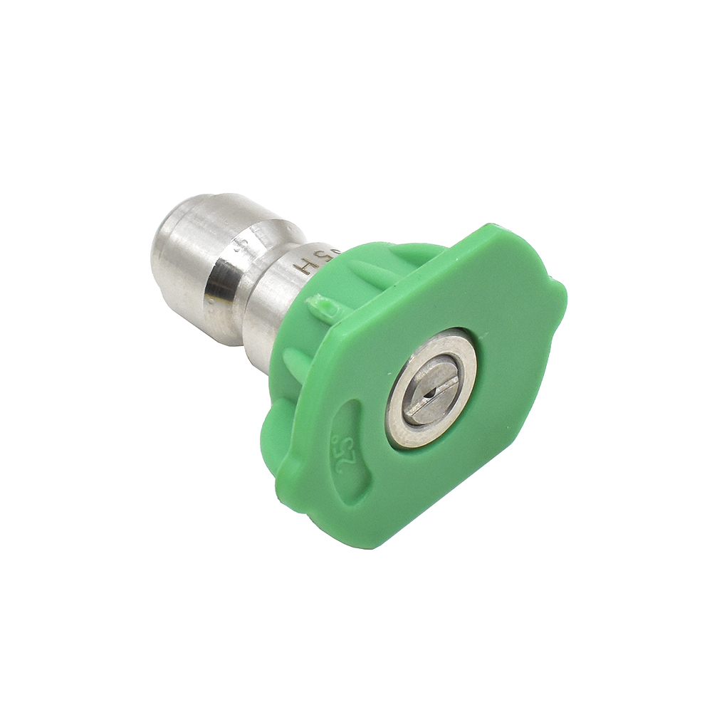 Size 35. Nozzle Tip.  25° (Green) - Multi Purpose Nozzle. 1/4" Quick Connect High Pressure Spray Nozzle