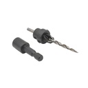 W.L Fuller # 6  (9/64") Countersink with 1/4" Shank Quick Change Adapter