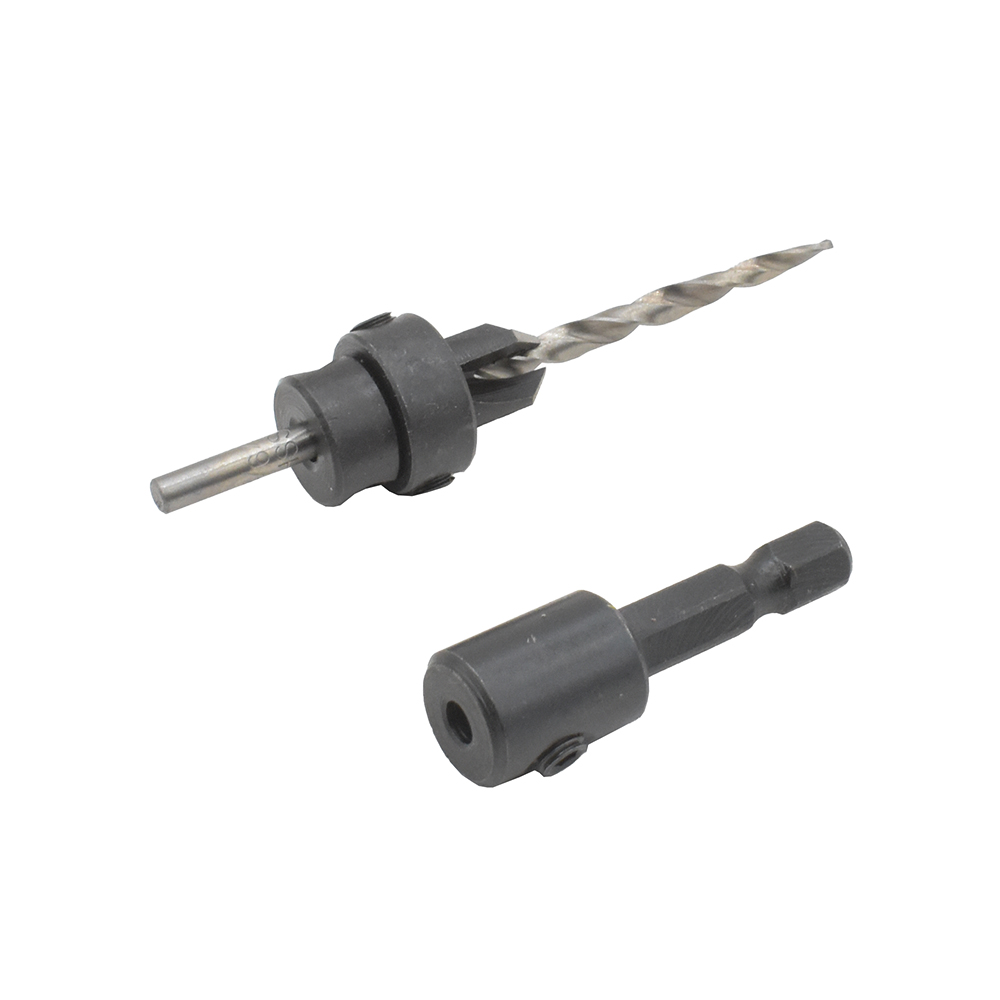 W.L Fuller # 6  (9/64") Countersink with 1/4" Shank Quick Change Adapter