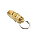 1/4" MPT Brass Safety Valve w/pull Ring  - 140 PSI - ASME Certified