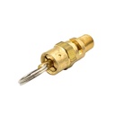 1/8" MPT Brass Safety Valve w/pull Ring - 165 PSI - ASME Certified