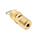 1/4" MPT Brass Safety Valve w/pull Ring - 200 PSI - ASME Certified