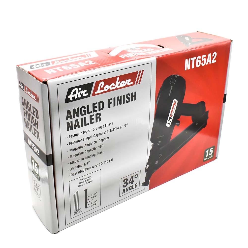 2-1/2" Long, 15 Gauge, 34° Finish Nailer 
