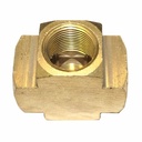 1/8" FPT Brass Cross - 1 inlet - 3 Outlets - 25 Pack Bulk - W03