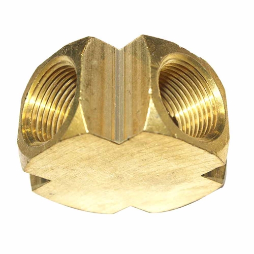 1/8" FPT Brass Cross - 1 inlet - 3 Outlets - 50 Pack Bulk - W04