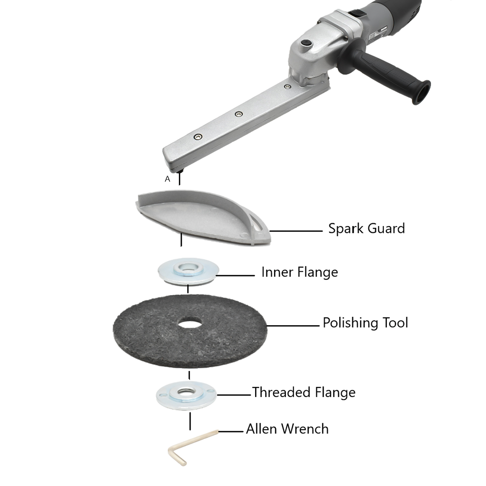 Hardin Corner Fillet Weld Variable Speed Grinder, 900-2800 RPM 900 Watt (HCP-6200)