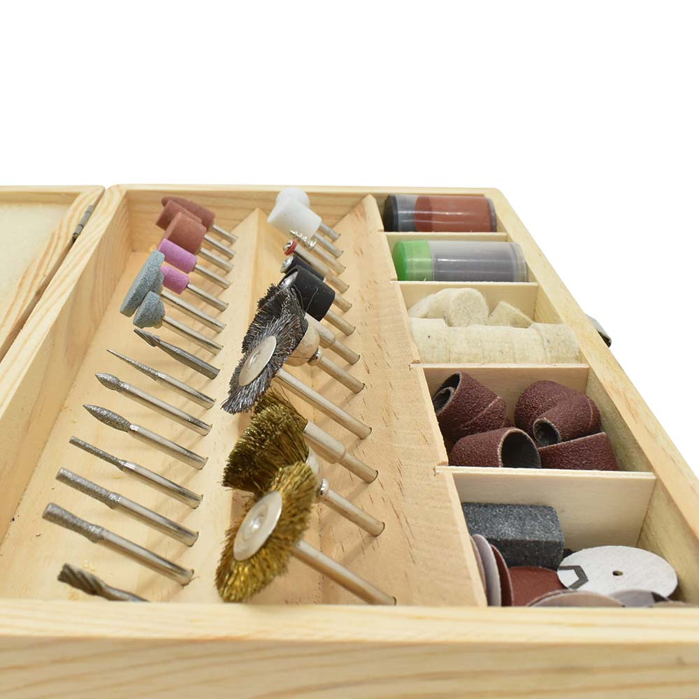 100 Piece All-Purpose Rotary Accessory Kit in Wooden Box
