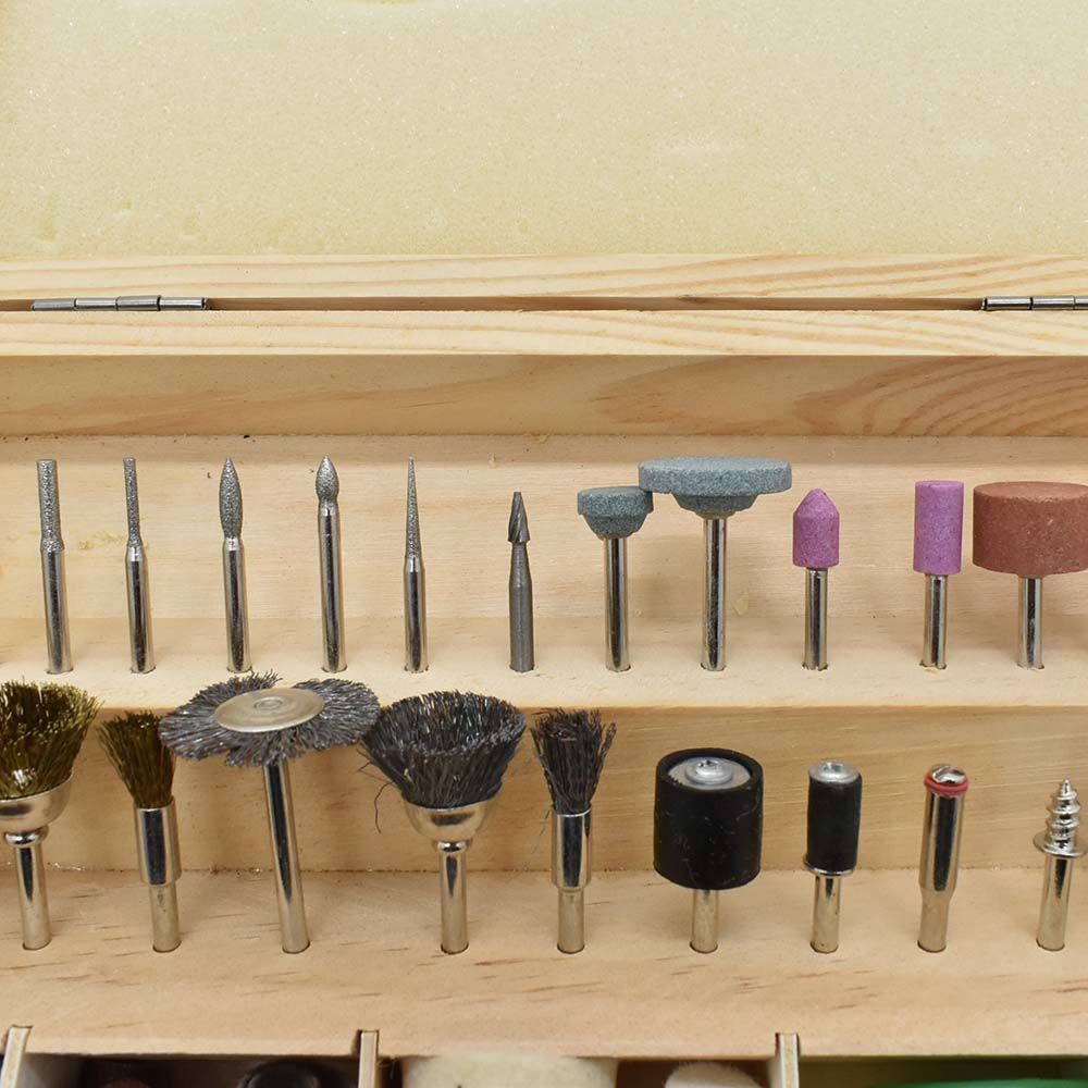 100 Piece All-Purpose Rotary Accessory Kit in Wooden Box
