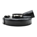 7" Vacuum Plastic Dust Shroud Cover with 2-1/2" Vacuum Connector