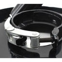7" Vacuum Metal Dust Shroud Cover with 2.5” ID and 1.5” Vacuum Connector