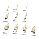 Large Drill Bit Kit. Includes 10 Electroplated Bits. 6mm, 8mm, 10mm, 12mm,18mm, 25mm, 32mm, 35mm, 40mm, 50mm and Clamp Drill Bit Guide
