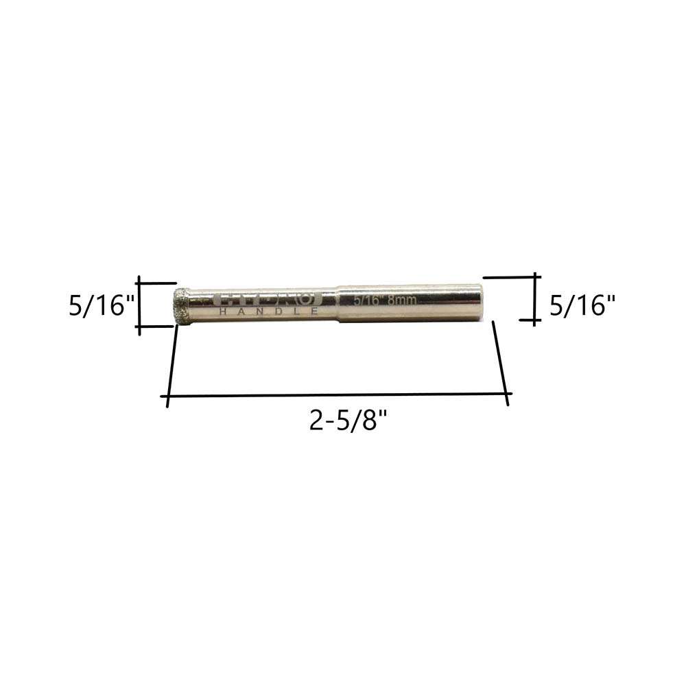 5/16" Electroplated Diamond Bit 8 mm Shank