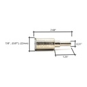 7/8" Electroplated Diamond Bit 8 mm Shank