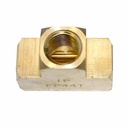 1/4" FPT Brass Tee - 1 inlet - 2 Outlets - 50 Pack Bulk - W02