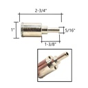 1" Electroplated Diamond Bit 8 mm Shank