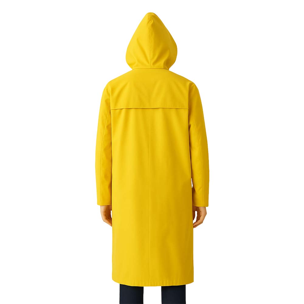 PVC Rain Coat with Reflective Tape  - L