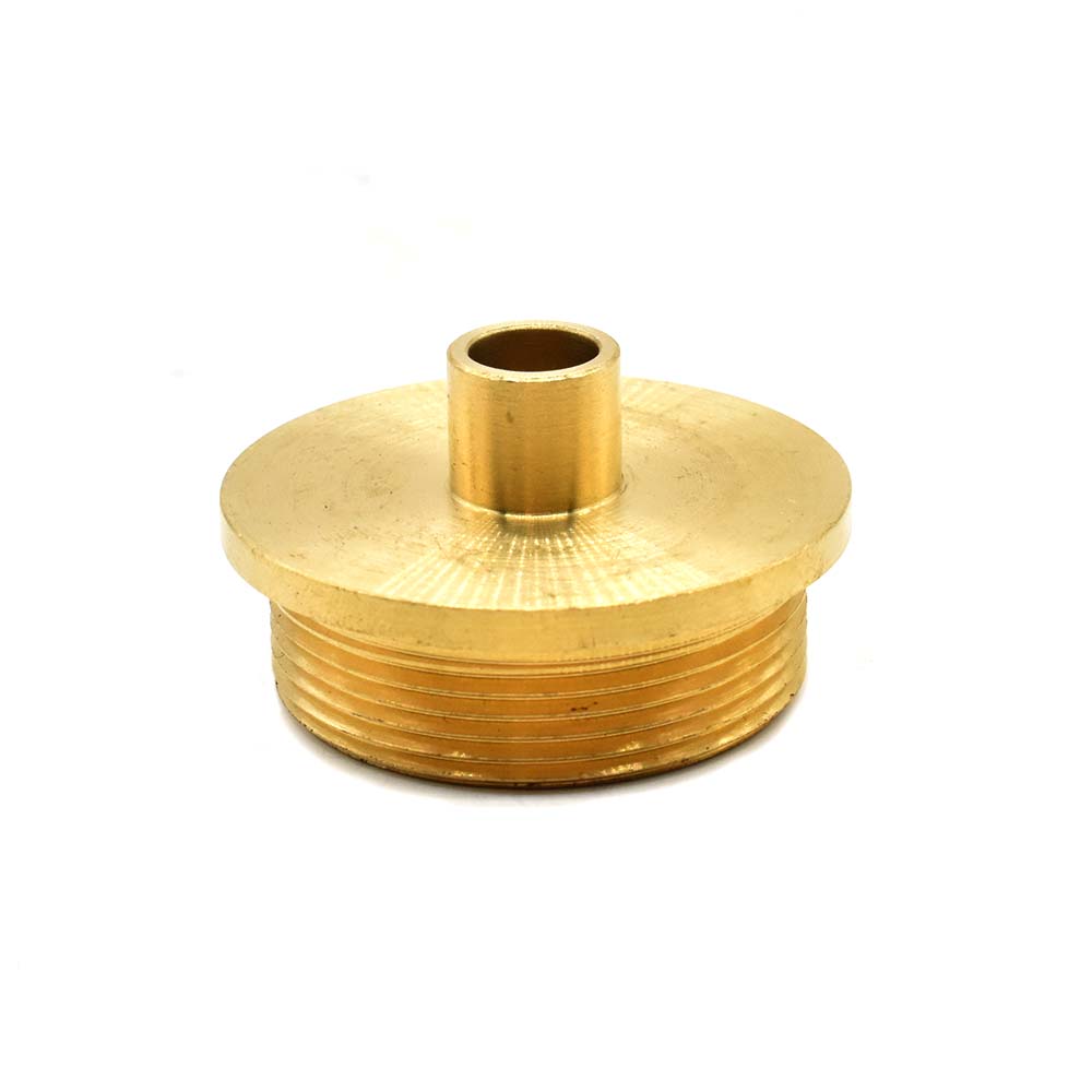 Brass Router Template Guide with Lock Nut ID 11/32" , OD 7/16" (42027) (MLCS 9045)