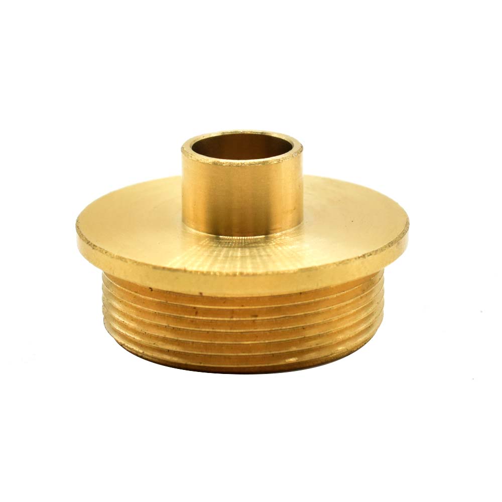 Brass Router Template Guide with Lock Nut ID 13/32" , OD 1/2" (42033)
